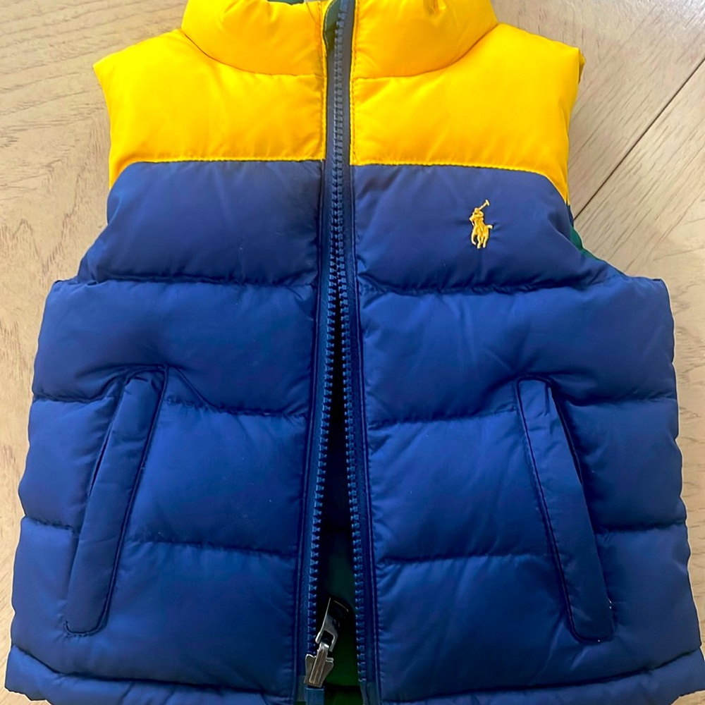 RALPH LAUREN 18MONTHS REVERSIBLE DOWN PUFFER VEST